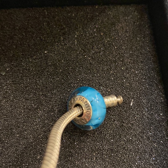Pandora Blue Glass Charm - Picture 2 of 2